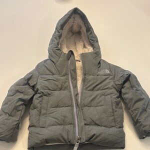 The North Face Kids Hooded Puffer Jacket - Heather Gray